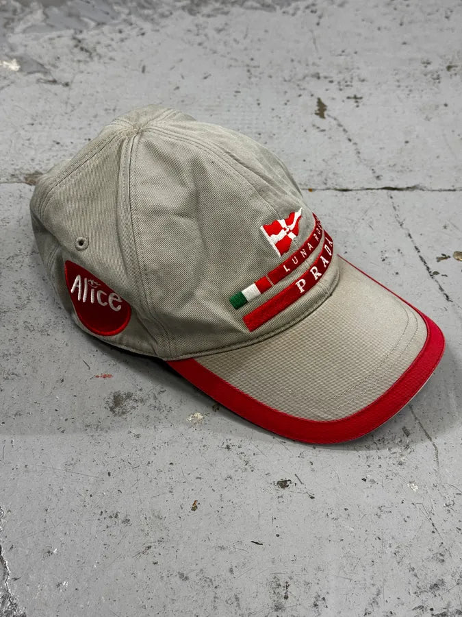 2000s Prada Luna Rossa Beige Cap DGzWISE 4