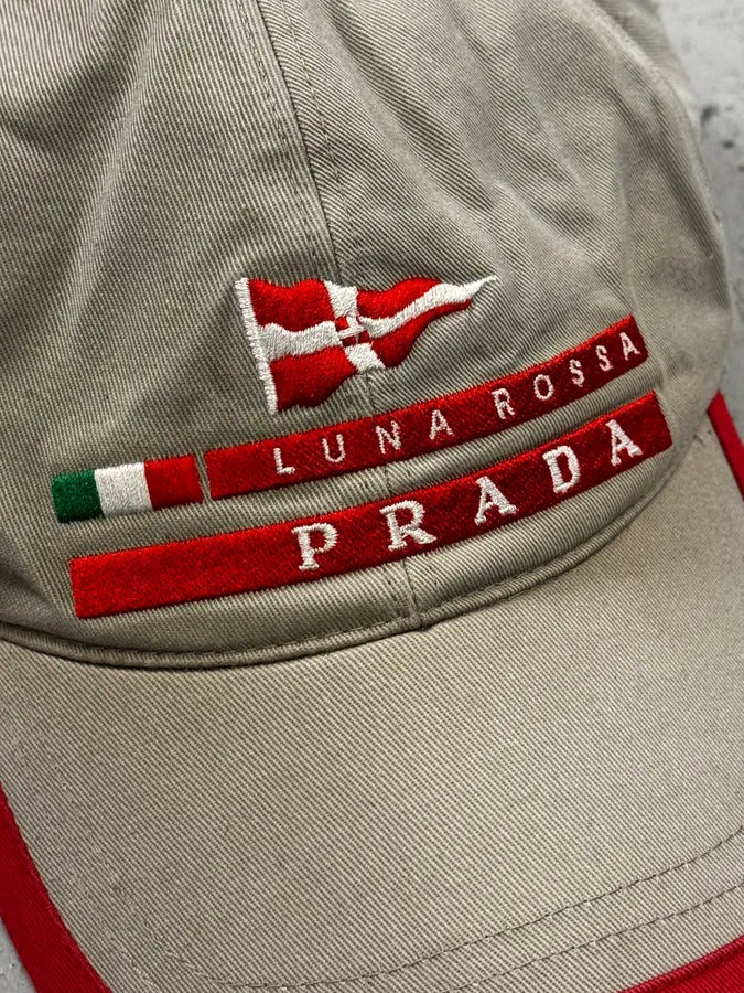2000s Prada Luna Rossa Beige Cap DGzWISE 6