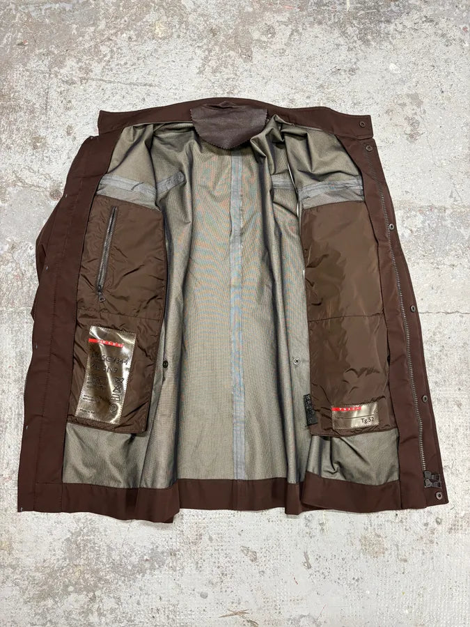 2000s Prada Luna Rossa Brown Jacket yUqywWq 4