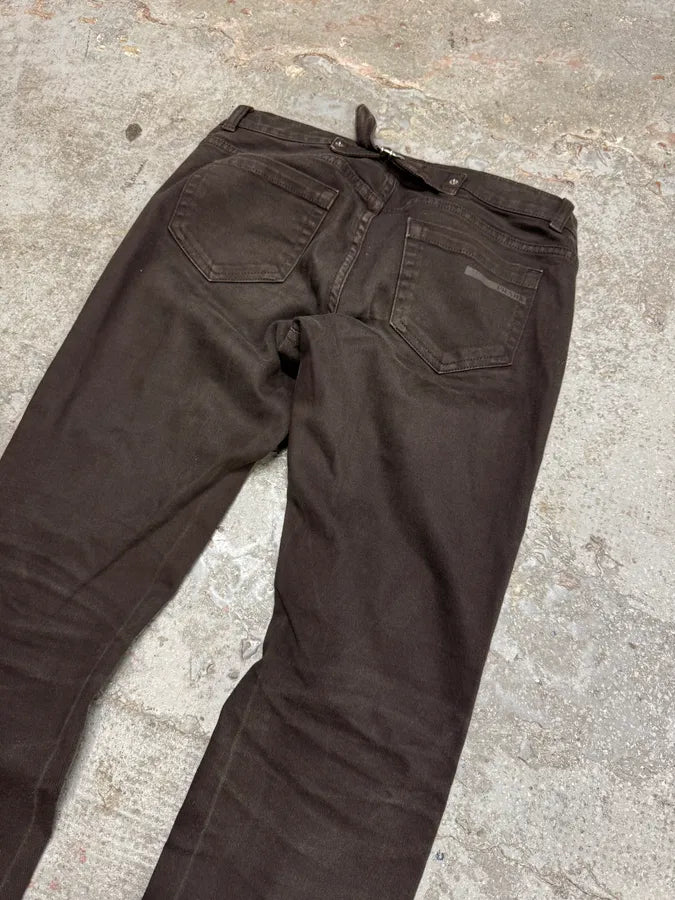 2000s Prada Luna Rossa Brown Pants (S) 4