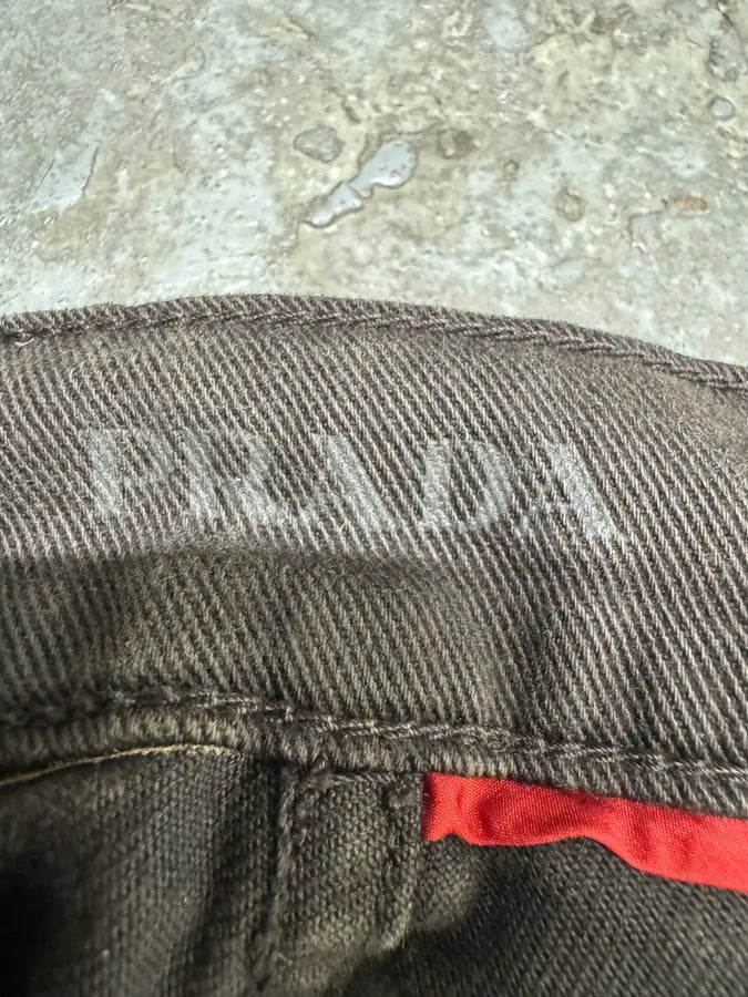 2000s Prada Luna Rossa Brown Pants (S) 6