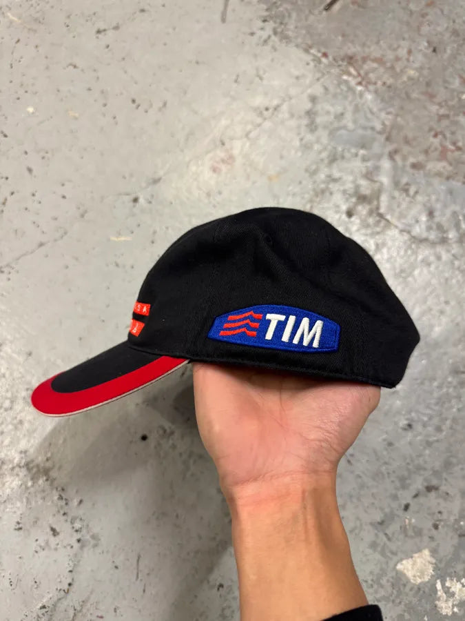 2000s Prada Luna Rossa Challenge Black & Red Cap oJpcqfP 5