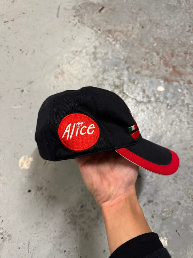 2000s Prada Luna Rossa Challenge Black & Red Cap oJpcqfP 7