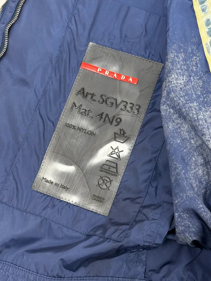 2000s Prada Luna Rossa Navy Windbreaker Jacket TwsTZWm 11