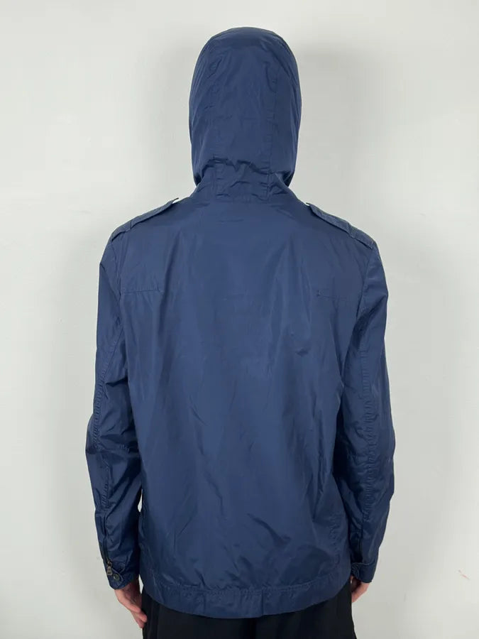 2000s Prada Luna Rossa Navy Windbreaker Jacket TwsTZWm 2