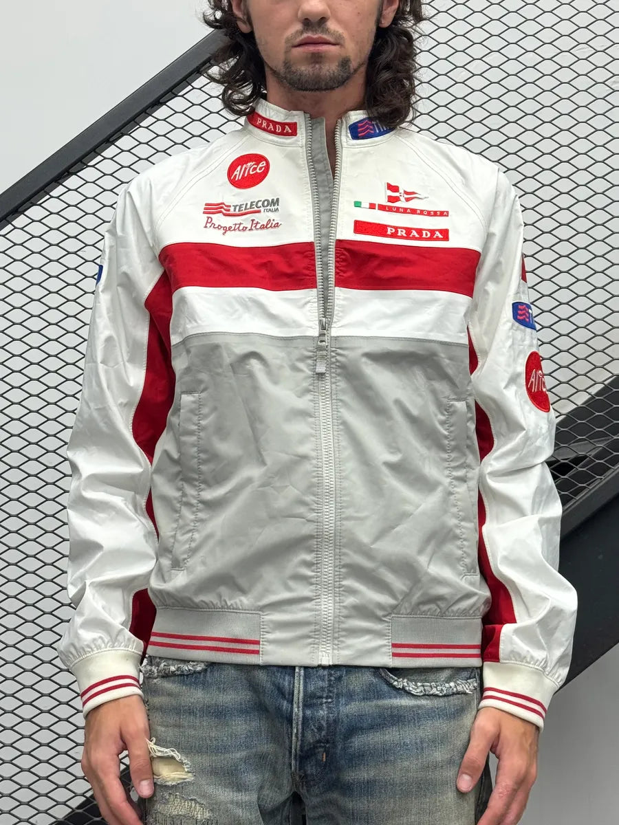 2000s Prada Luna Rossa Racing White & Red Jacket nxSwSVr 0