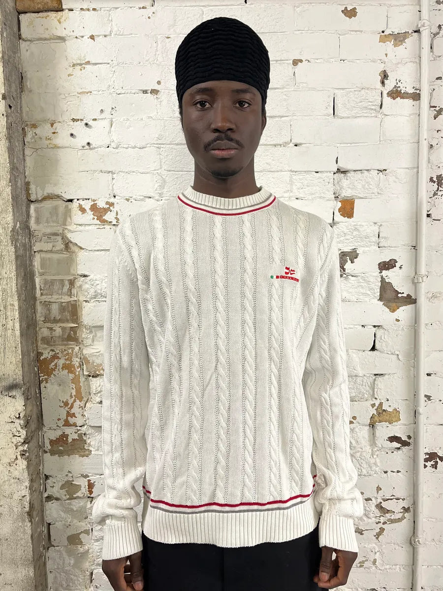 2000s Prada Luna Rossa White Knit Wool Sweater LPNVTto 1