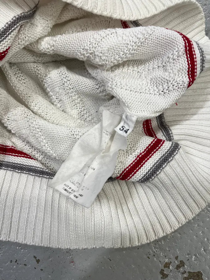2000s Prada Luna Rossa White Knit Wool Sweater LPNVTto 11