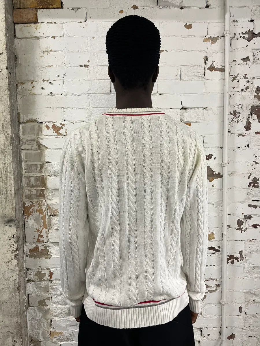 2000s Prada Luna Rossa White Knit Wool Sweater LPNVTto 2