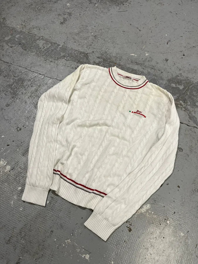 2000s Prada Luna Rossa White Knit Wool Sweater LPNVTto 3