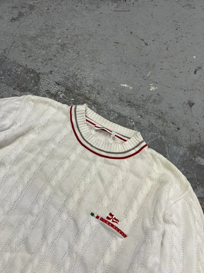 2000s Prada Luna Rossa White Knit Wool Sweater LPNVTto 4