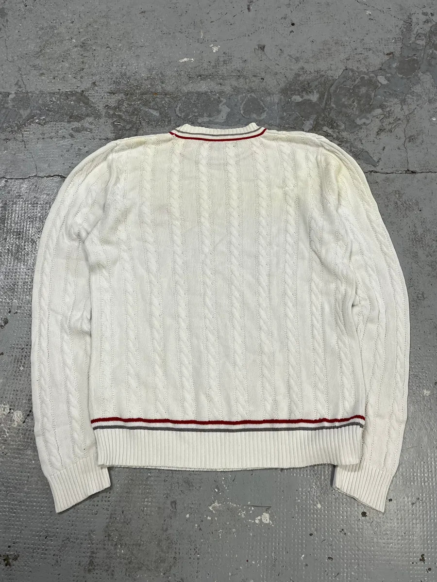 2000s Prada Luna Rossa White Knit Wool Sweater LPNVTto 7