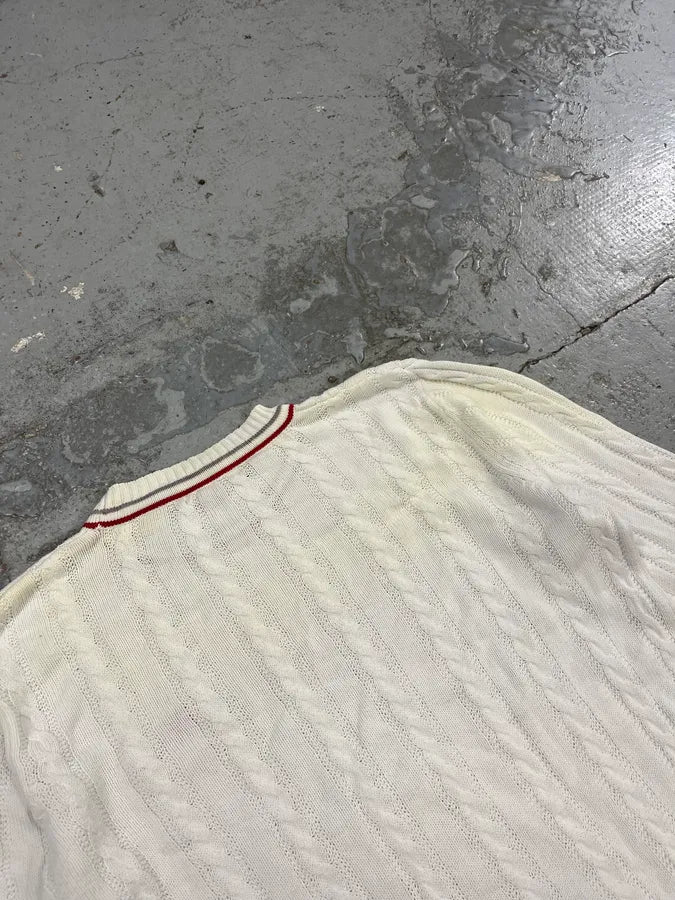 2000s Prada Luna Rossa White Knit Wool Sweater LPNVTto 8