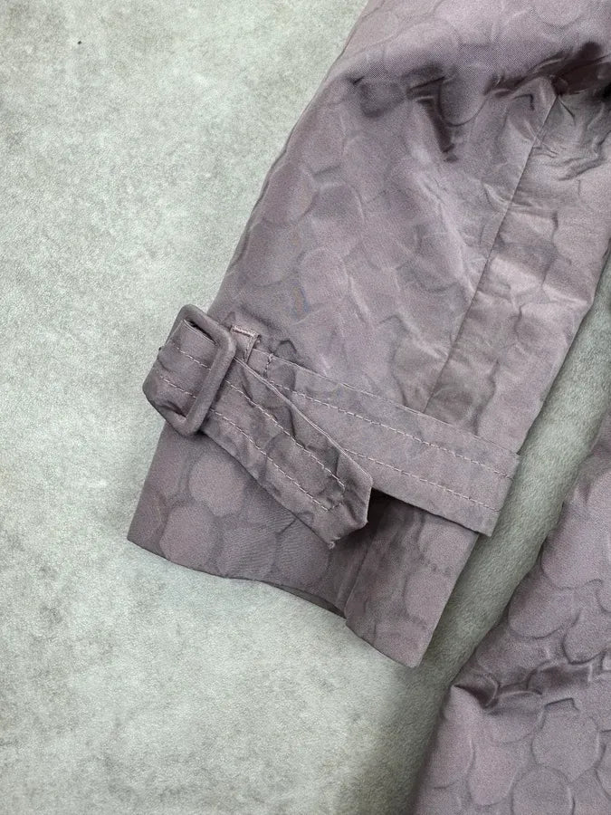 2000s Prada Mauve Circles Long Belted Coat  TwyCIDK 9
