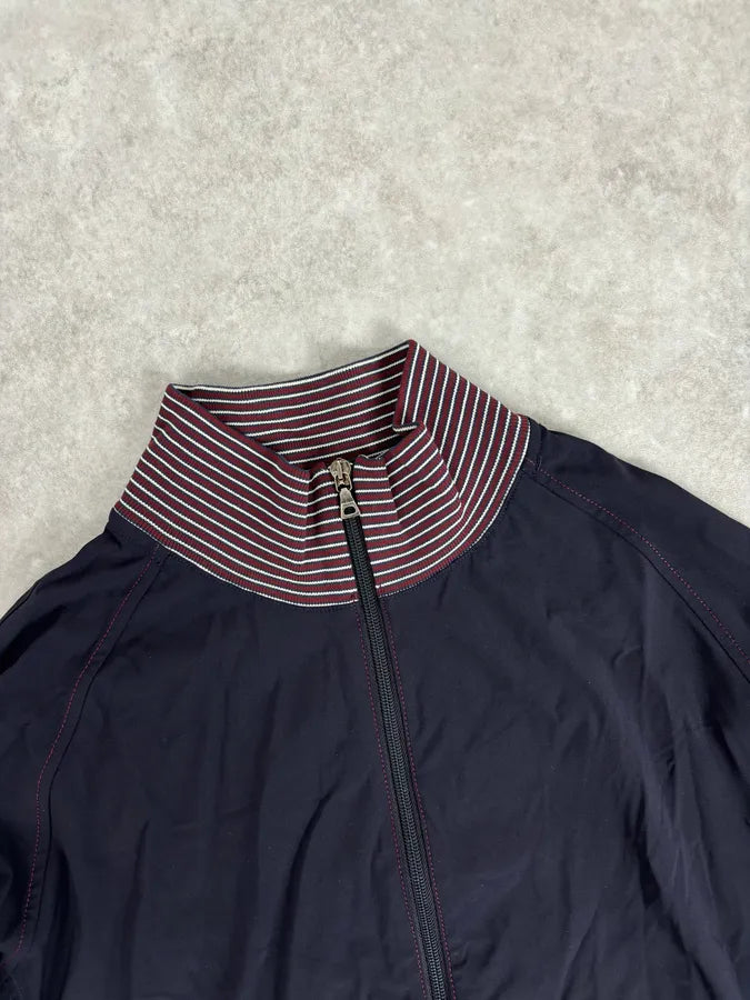 2000s Prada Navy & Bordeaux Windbreaker Zip-up Jacket hxVxlgM 3
