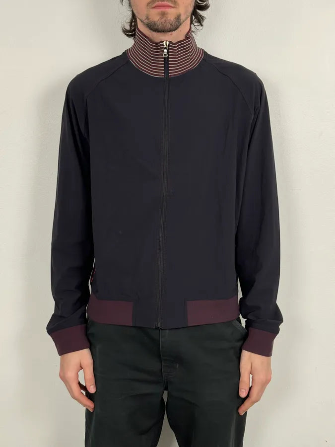 2000s Prada Navy & Bordeaux Windbreaker Zip-up Jacket hxVxlgM 1