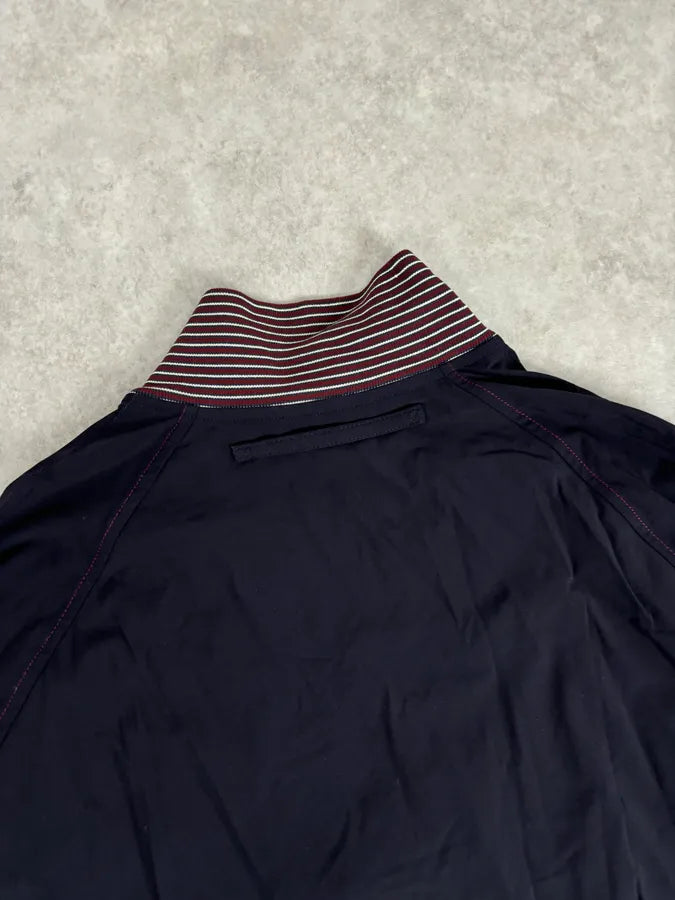 2000s Prada Navy & Bordeaux Windbreaker Zip-up Jacket hxVxlgM 5