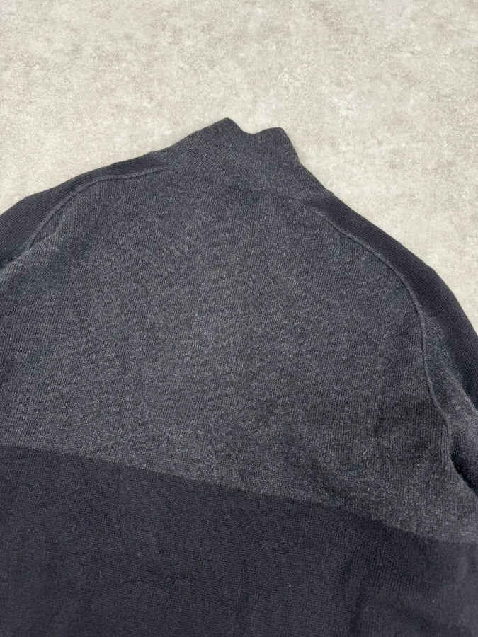 2000s Prada Navy & Grey Cashmere Zip-Up Sweater KKDvRPv 6