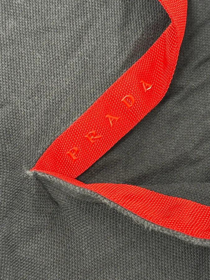 2000s Prada Navy & Red Minimalist Polo tCsMhhZ 6