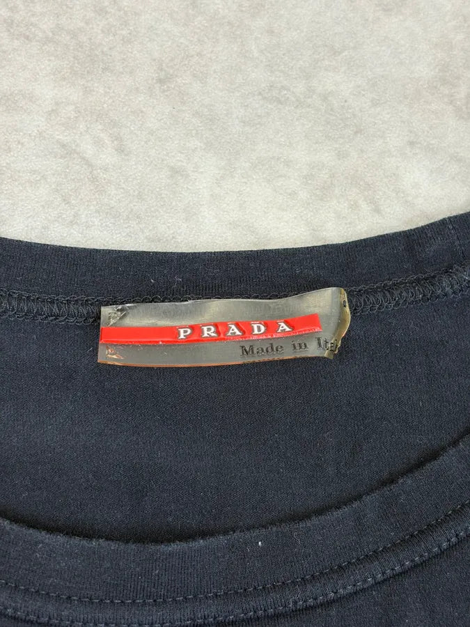 SS1999 Prada Navy Back Pocket Linea Rossa Longsleeve fJiXYHB 9