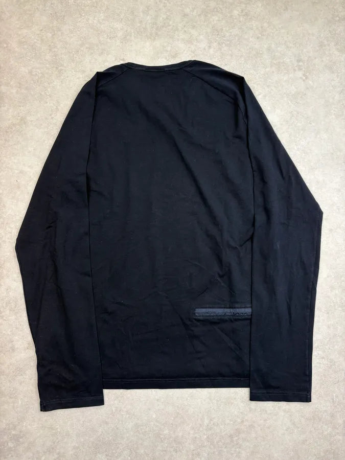 SS1999 Prada Navy Back Pocket Linea Rossa Longsleeve fJiXYHB 5