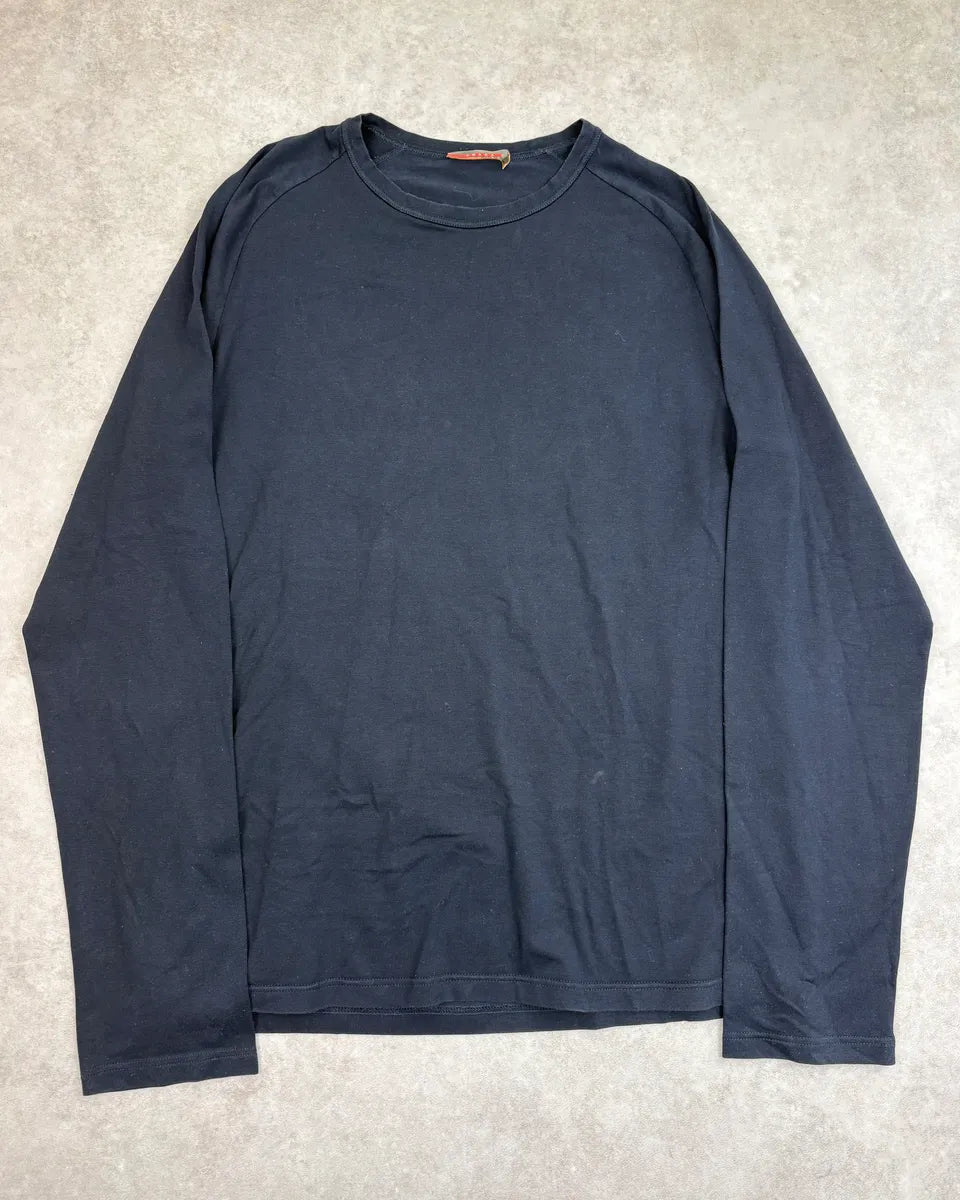 SS1999 Prada Navy Back Pocket Linea Rossa Longsleeve fJiXYHB 0