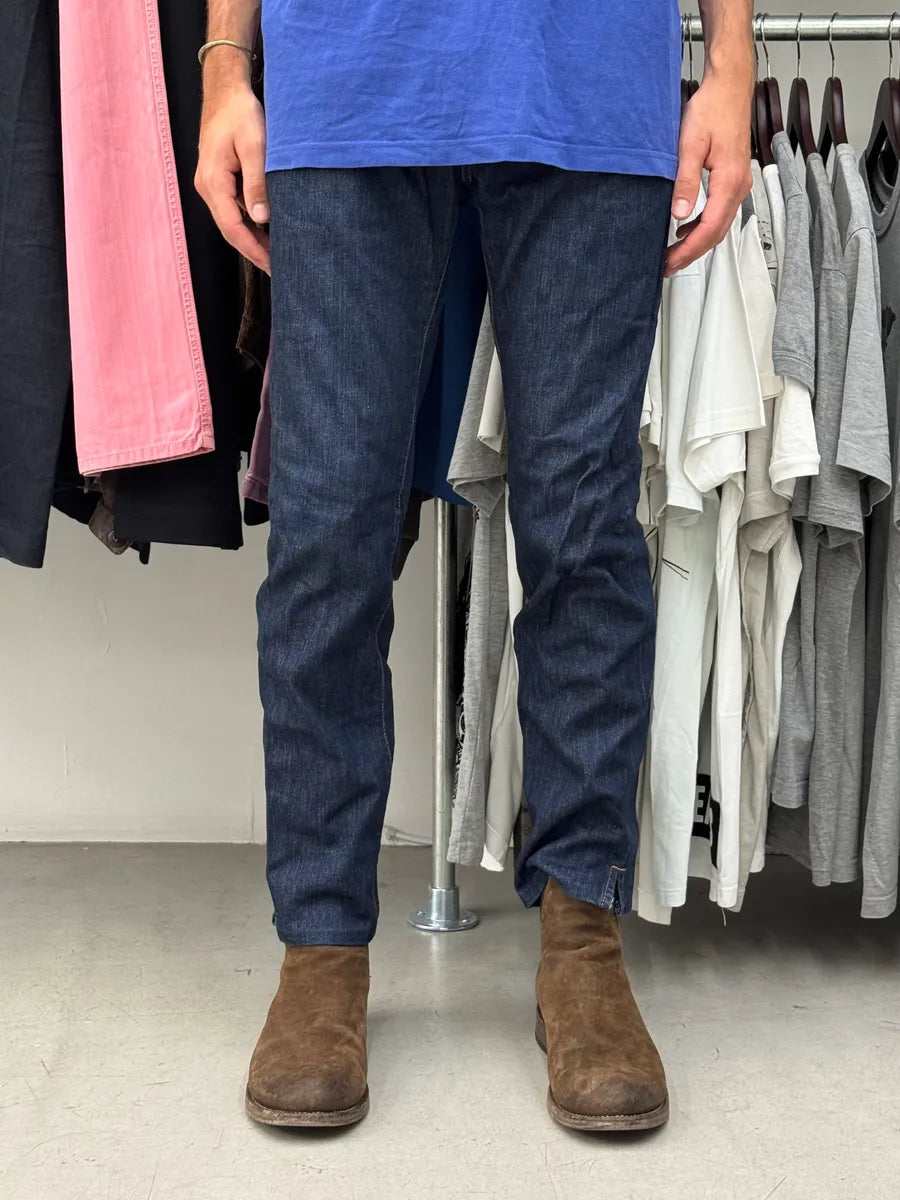 2000s Prada Navy Brut Denim Jeans mcJFJYj 1