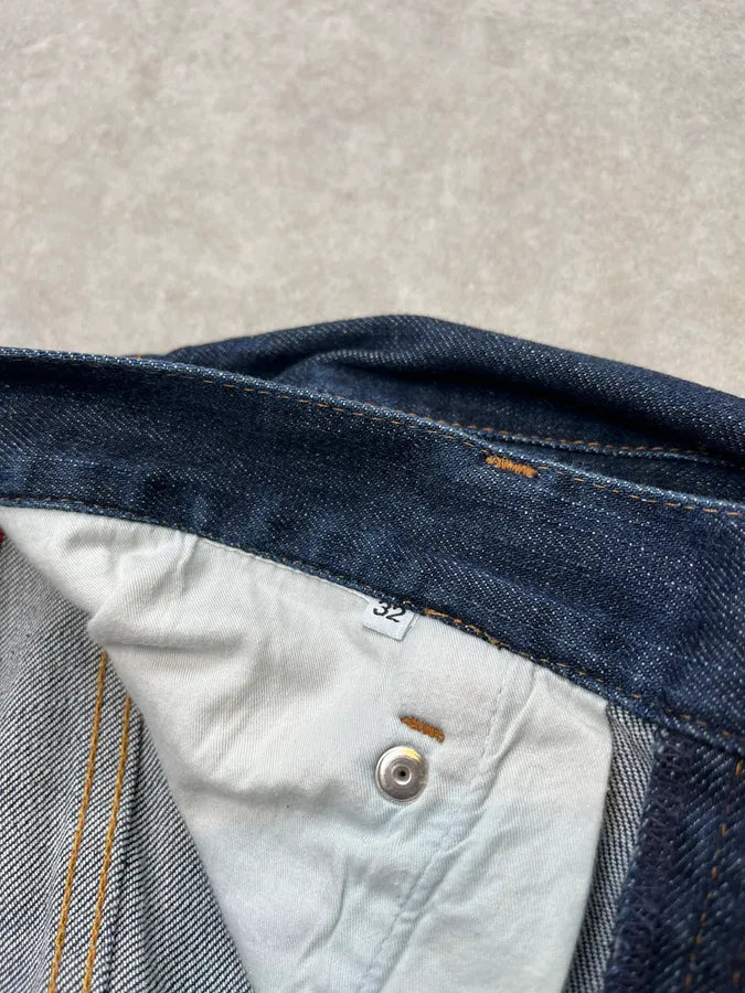 2000s Prada Navy Brut Denim Jeans mcJFJYj 12