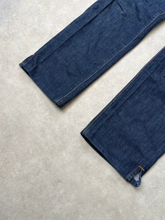 2000s Prada Navy Brut Denim Jeans mcJFJYj 6