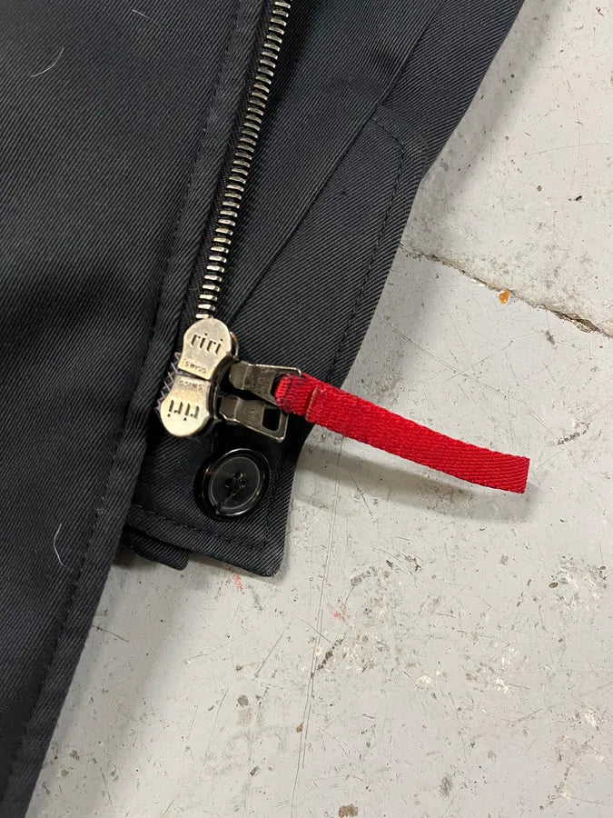 2000s Prada Navy Buttoned Long Trench Coat jXFeMBb 8