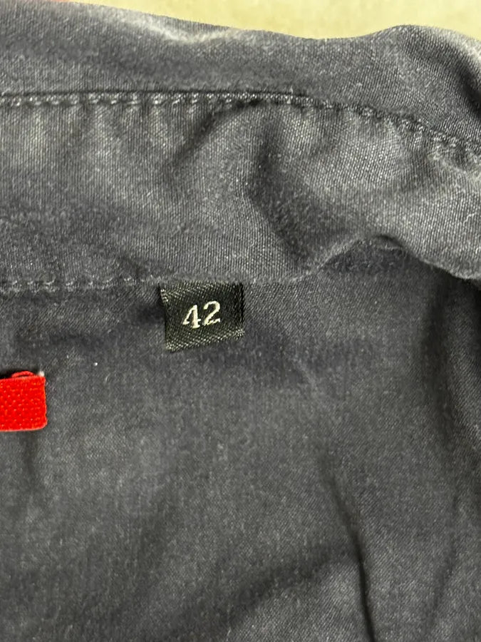 2000s Prada Navy Classic Soft Shirt rZmeDNT 11