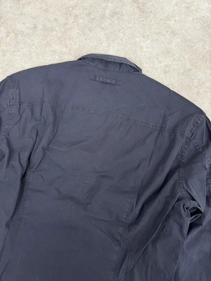 2000s Prada Navy Classic Soft Shirt rZmeDNT 5