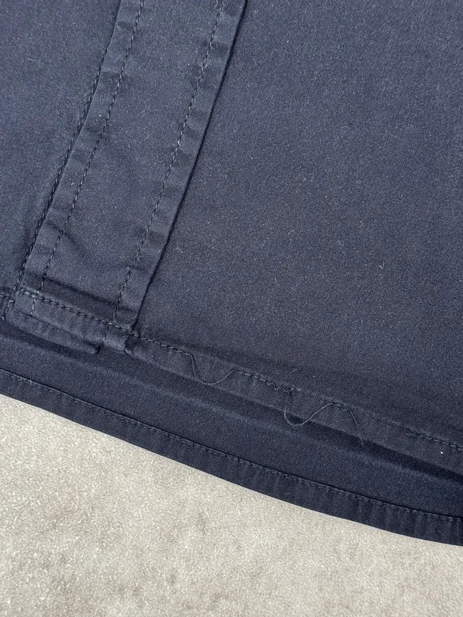 2000s Prada Navy Classic Soft Shirt rZmeDNT 8