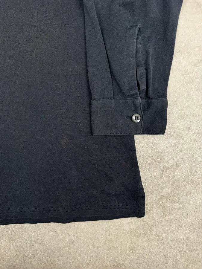 2000s Prada Navy Classic Longsleeve Polo hBnEkfY 6