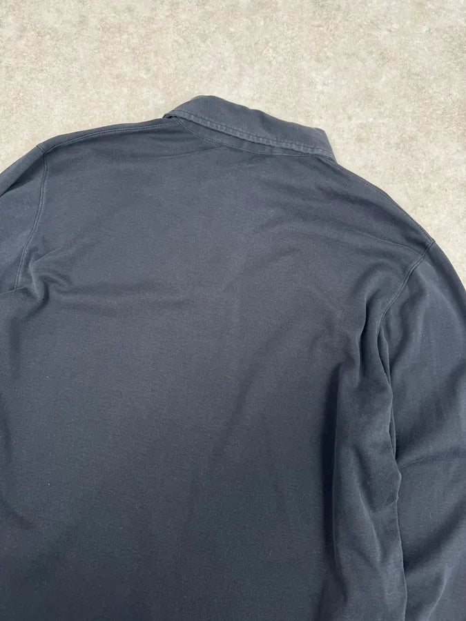 2000s Prada Navy Classic Longsleeve Polo hBnEkfY 5