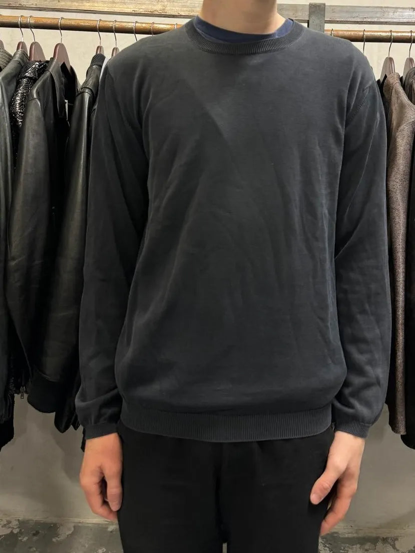 2000s Prada Navy Cotton Sweater (M) hsEJcvE 1