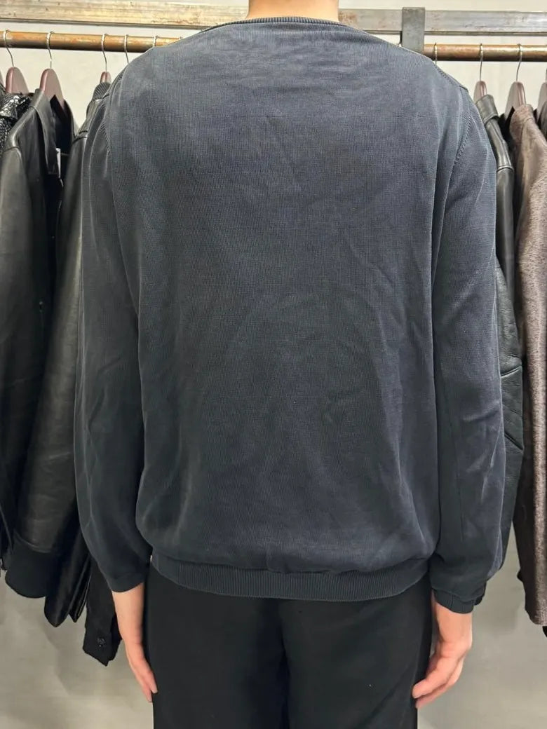 2000s Prada Navy Cotton Sweater (M) hsEJcvE 2