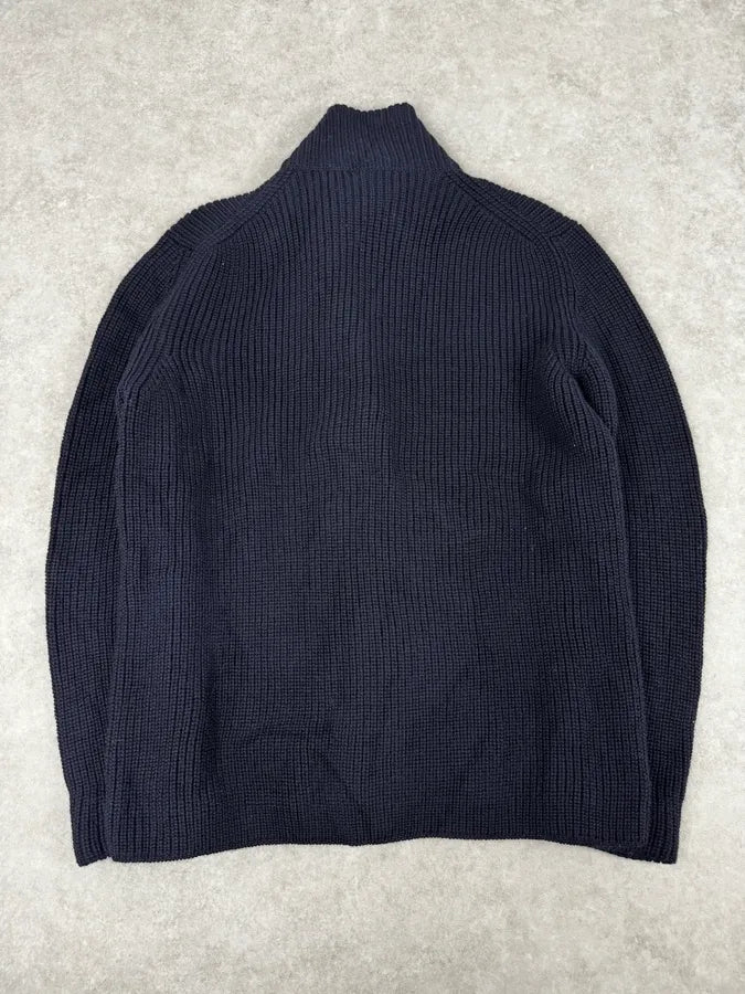 2000s Prada Navy Drivers Wool Cardigan Sweater UnzqoKG 3