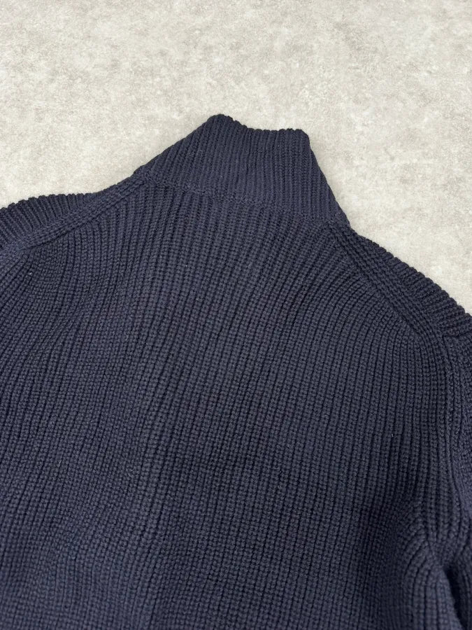 2000s Prada Navy Drivers Wool Cardigan Sweater UnzqoKG 6