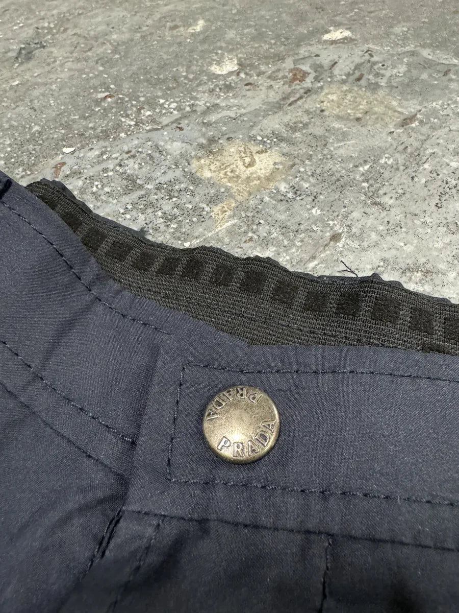 2000s Prada Navy Gore-Tex Cargo Pants (S) 6