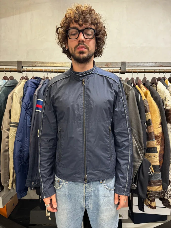 2000s Prada Navy Linea Rossa Nylon Jacket aCKTMvc 1