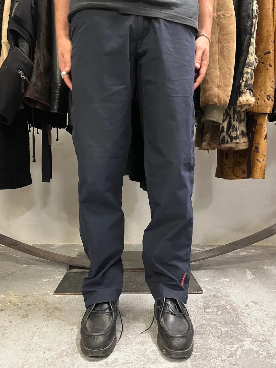 2000s Prada Navy Linea Rossa Pants uoNDhCj 2