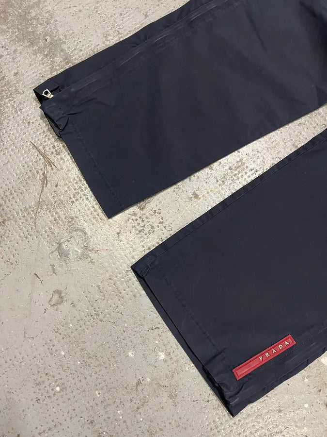 2000s Prada Navy Linea Rossa Pants uoNDhCj 6