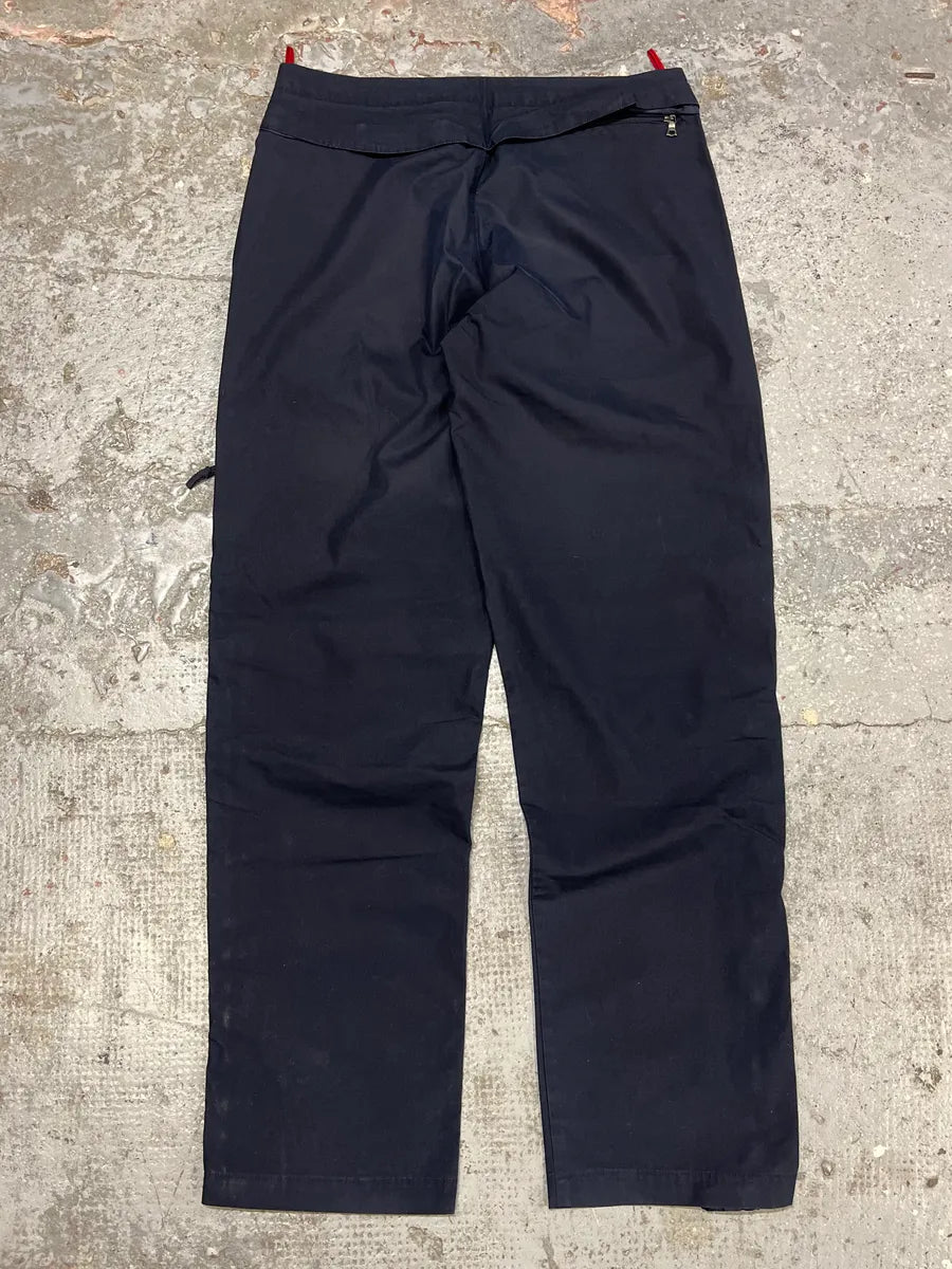 2000s Prada Navy Linea Rossa Pants uoNDhCj 9