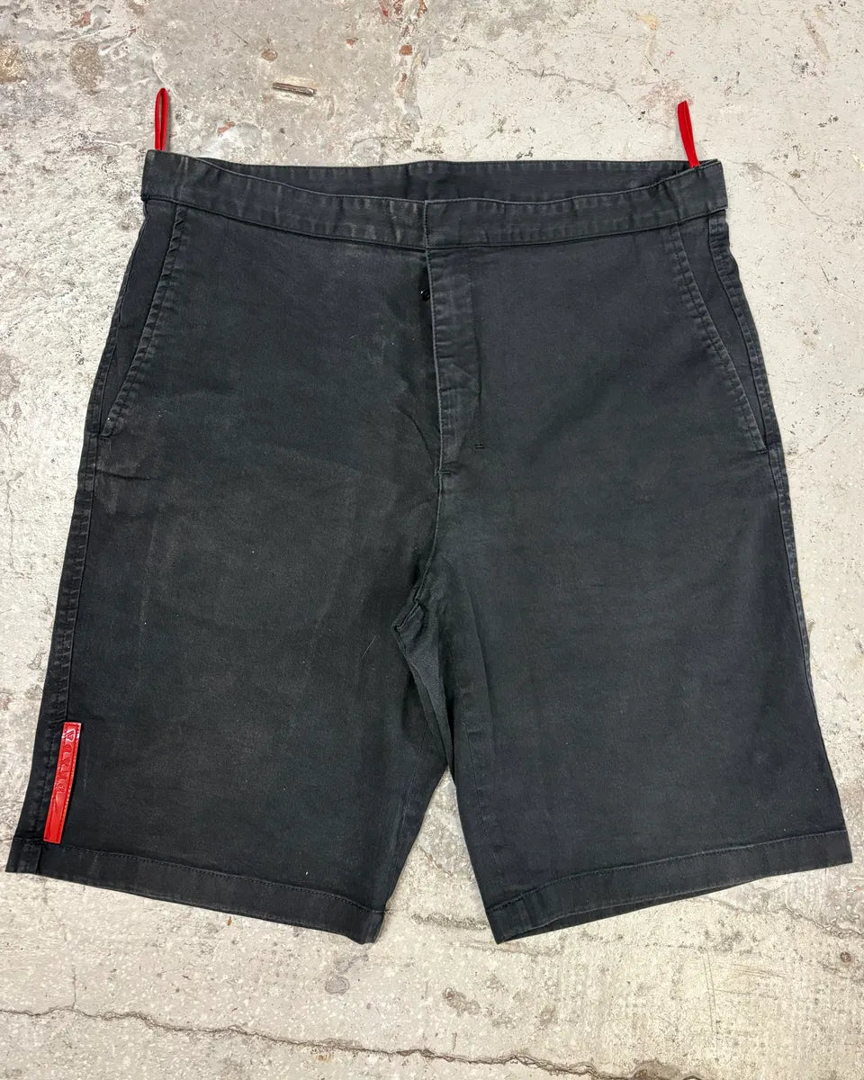 2000s Prada Navy Linea Rossa Shorts UHqFIVw 0