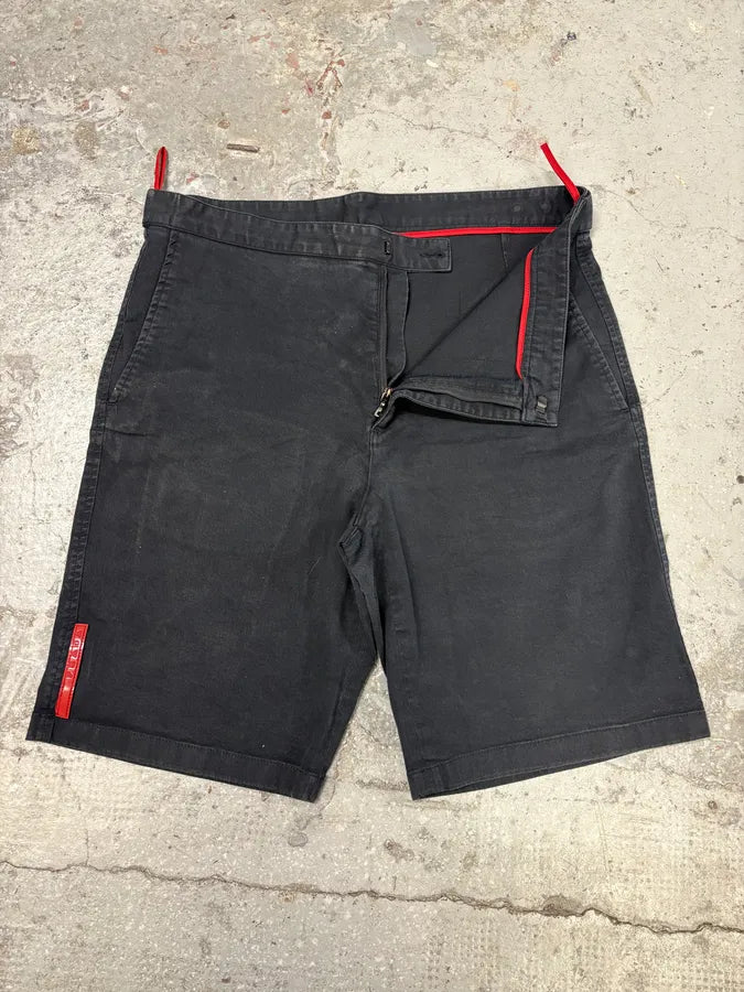2000s Prada Navy Linea Rossa Shorts UHqFIVw 7