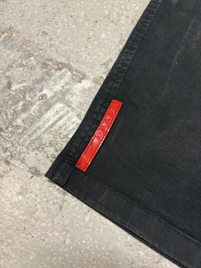 2000s Prada Navy Linea Rossa Shorts UHqFIVw 8