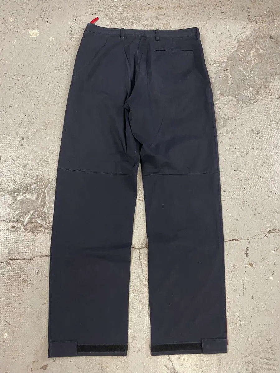 2000s Prada Navy Linea Rossa Sport Tailored Pants (M) BymkhxZ 6