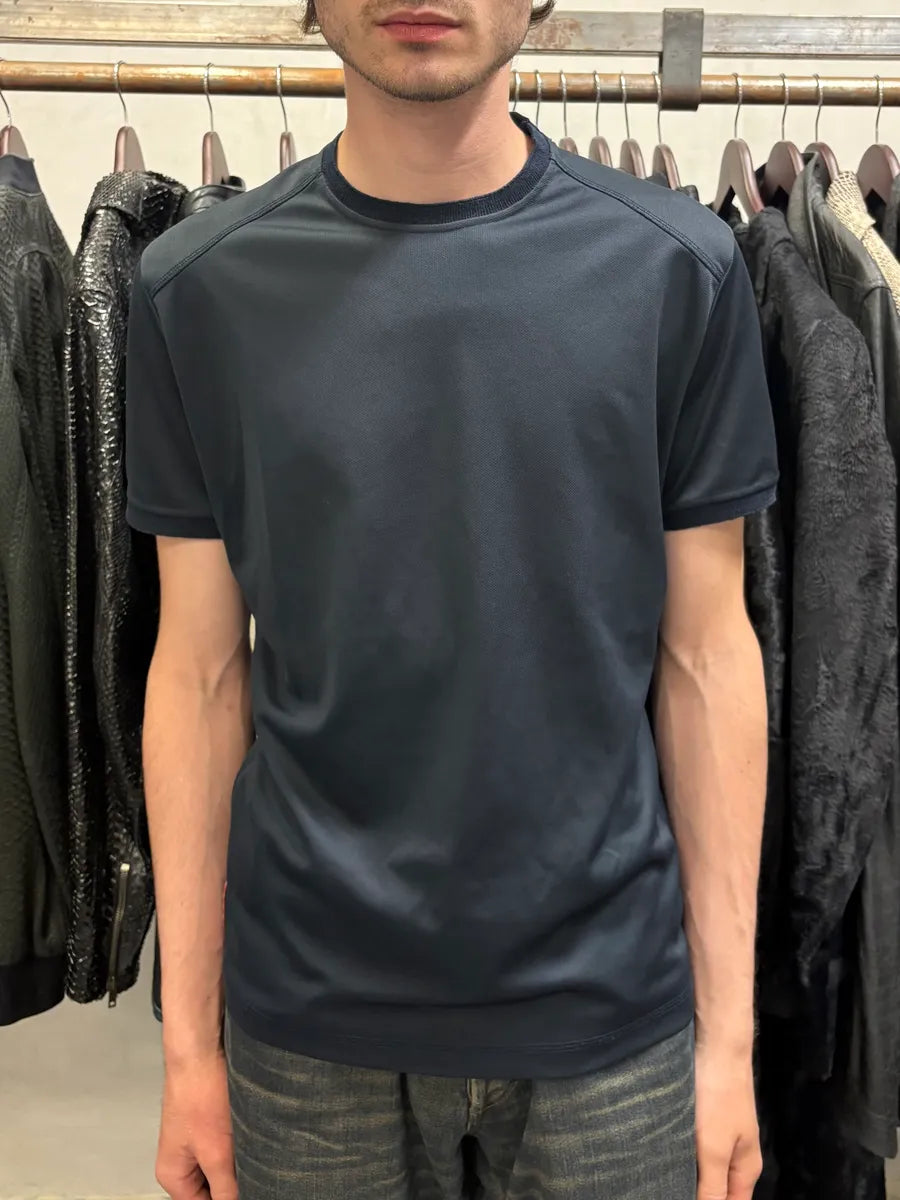 2000s Prada Navy Linea Rossa Sport Tee-Shirt (S) sXRajMV 1