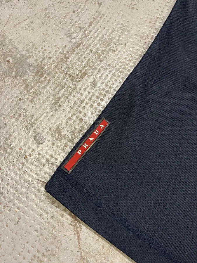 2000s Prada Navy Linea Rossa Sport Tee-Shirt (S) sXRajMV 2
